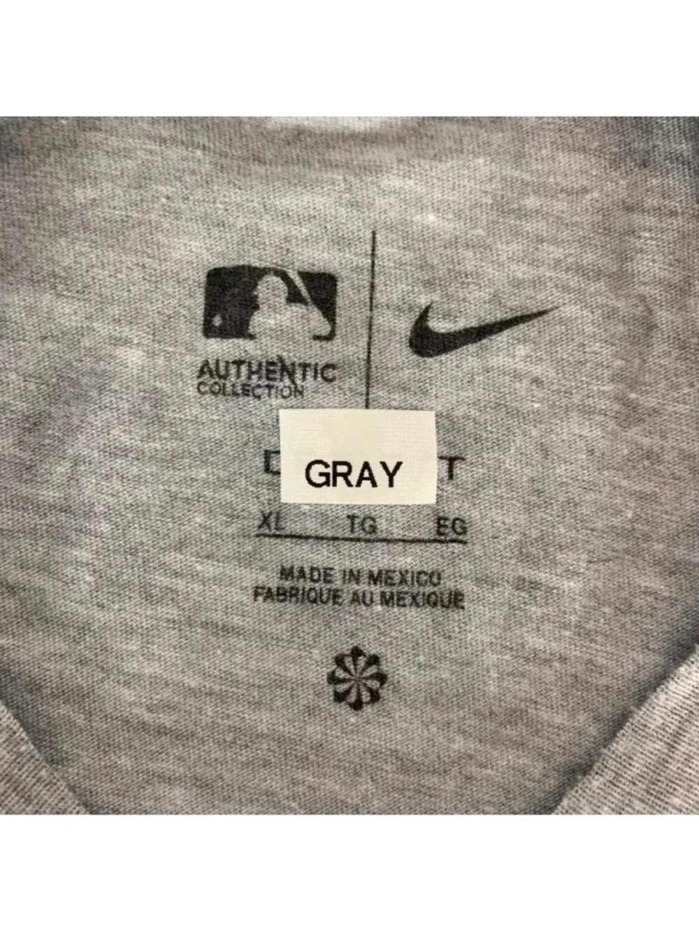 Chicago Cubs MLB Gray Nike Baseball Dri Fit Short Sleeve Crewneck Shirt Mens XL