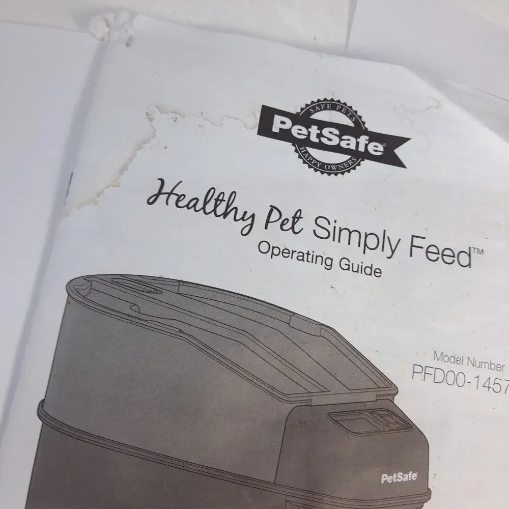 Petsafe Healthy Pet Simply Feed‎ PFD00-14574 manual operating guide instructions