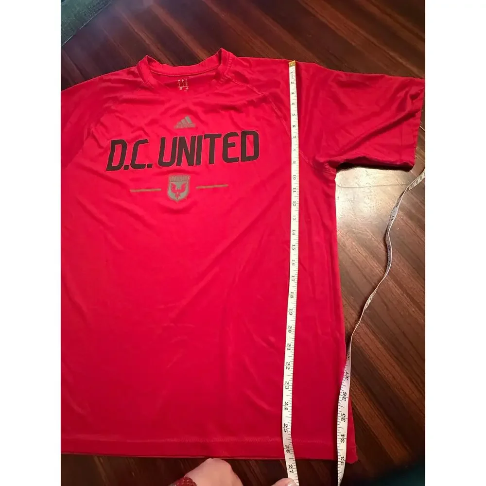 Adidas Climalite DC United Red Round Neck T-shirt Size L