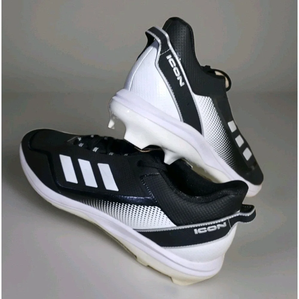 Adidas Metal Baseball Cleats FZ1559 Men's Size 17 Icon 7 Black/White