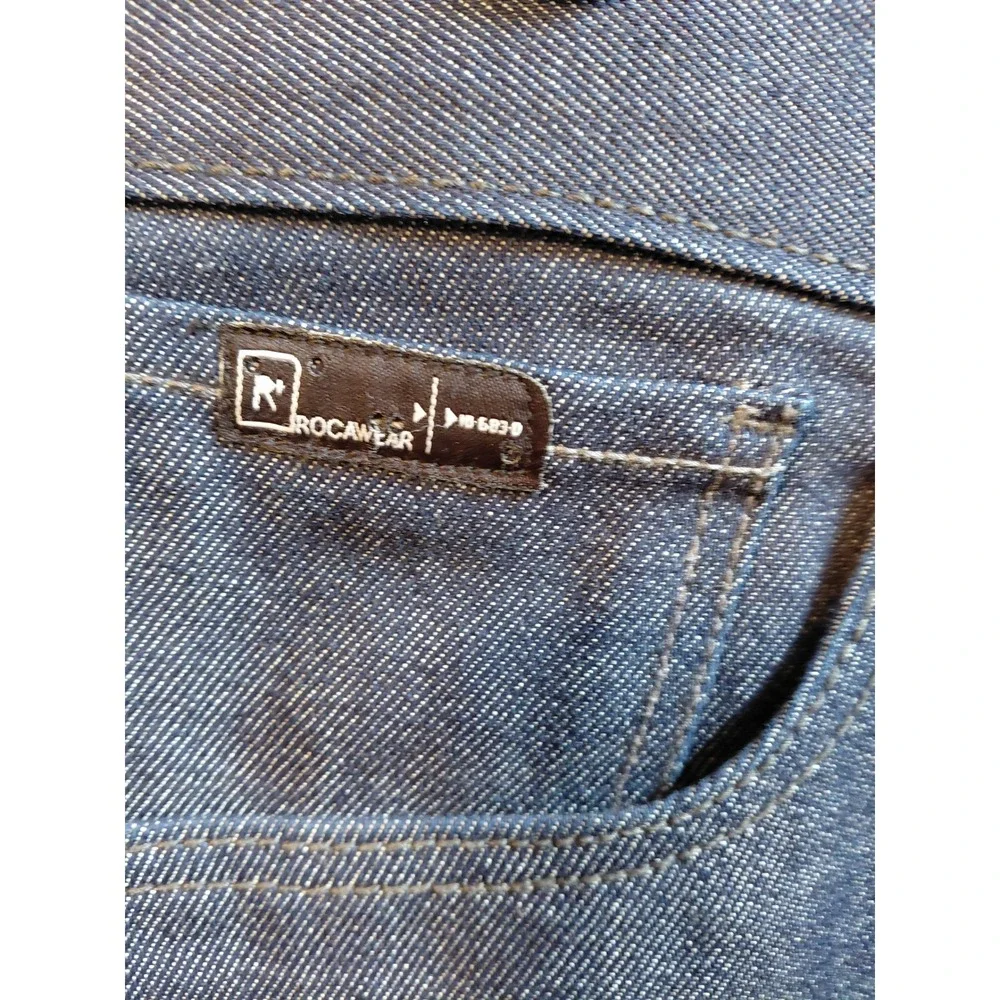Rocawear Mens Regular Fit Indigo Blue Denim Jeans 10-683-O W38 Streetwear Y2K