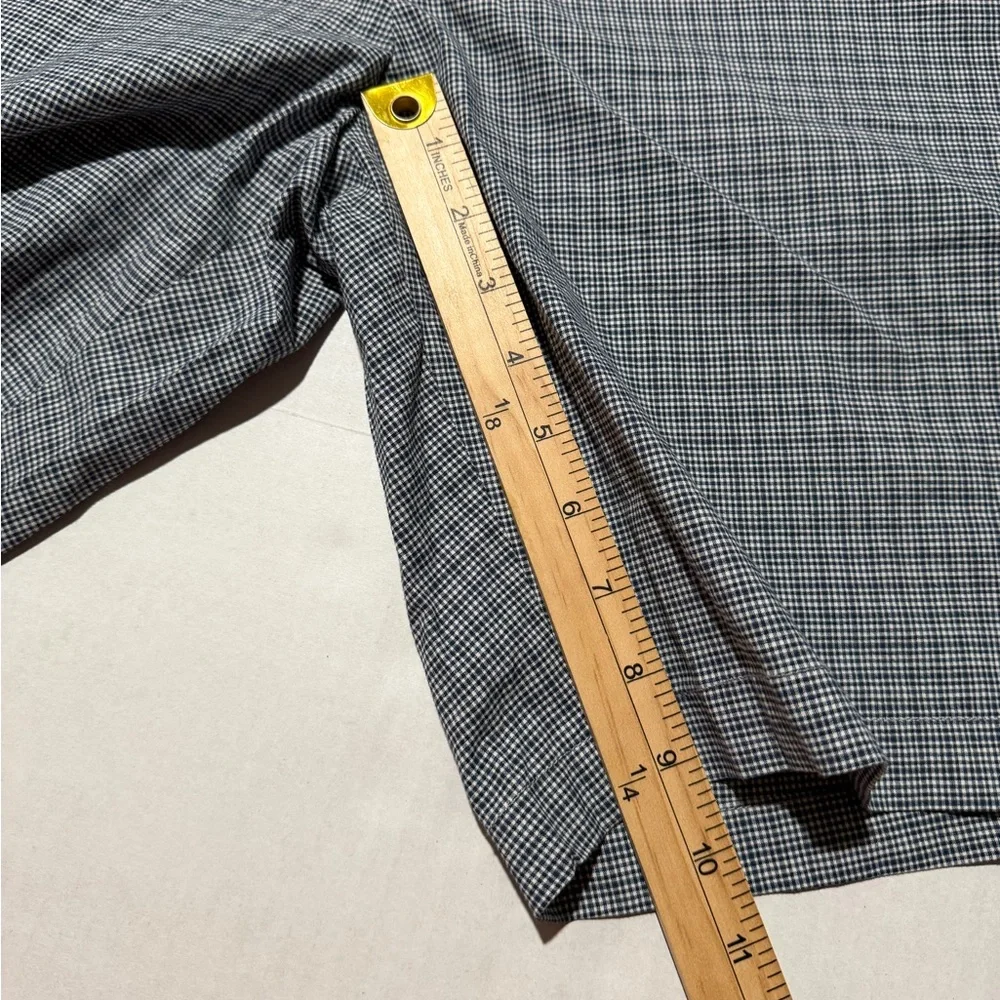 ben‎ sherman stretch fit blue plaid golf shorts, men's 32