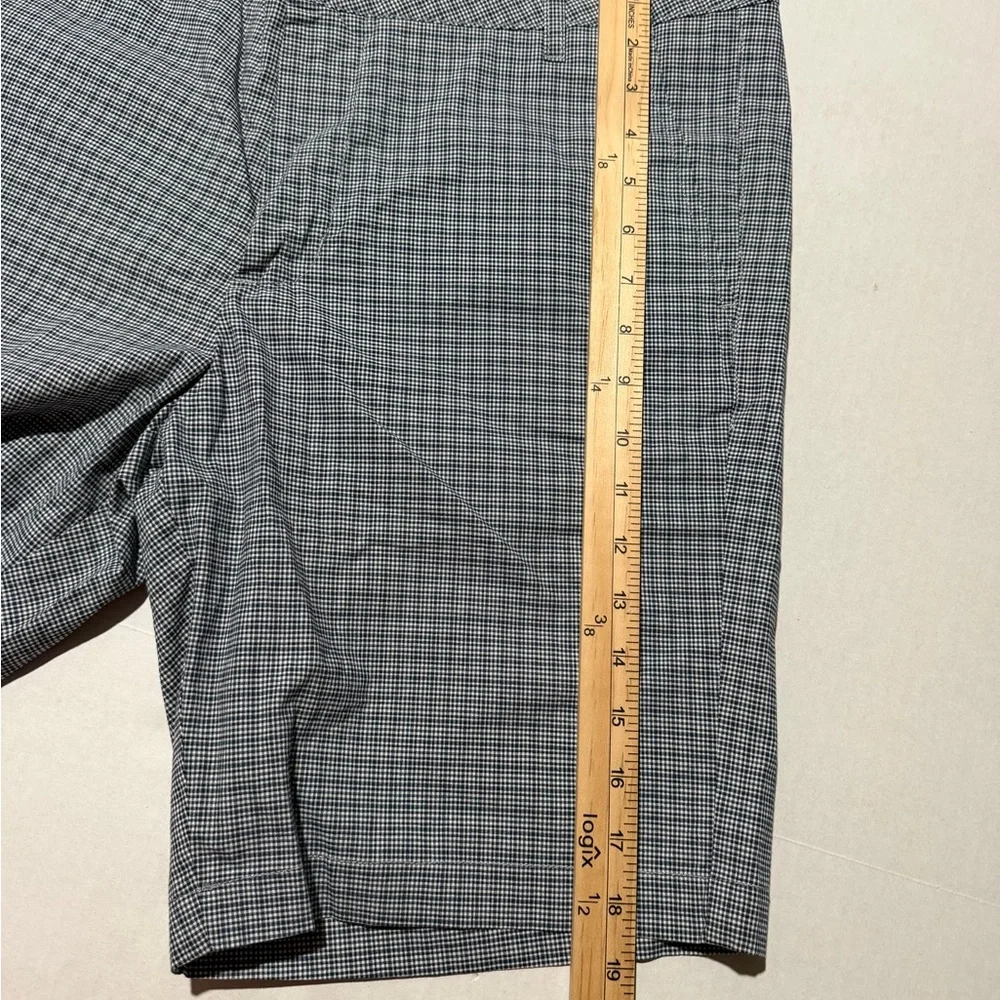 ben‎ sherman stretch fit blue plaid golf shorts, men's 32