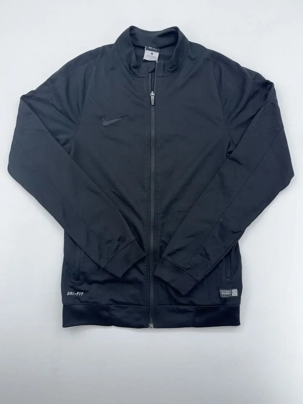 Men's Nike Soccer It Dri Fit Knit Black Jacket 688380 011 Size Small