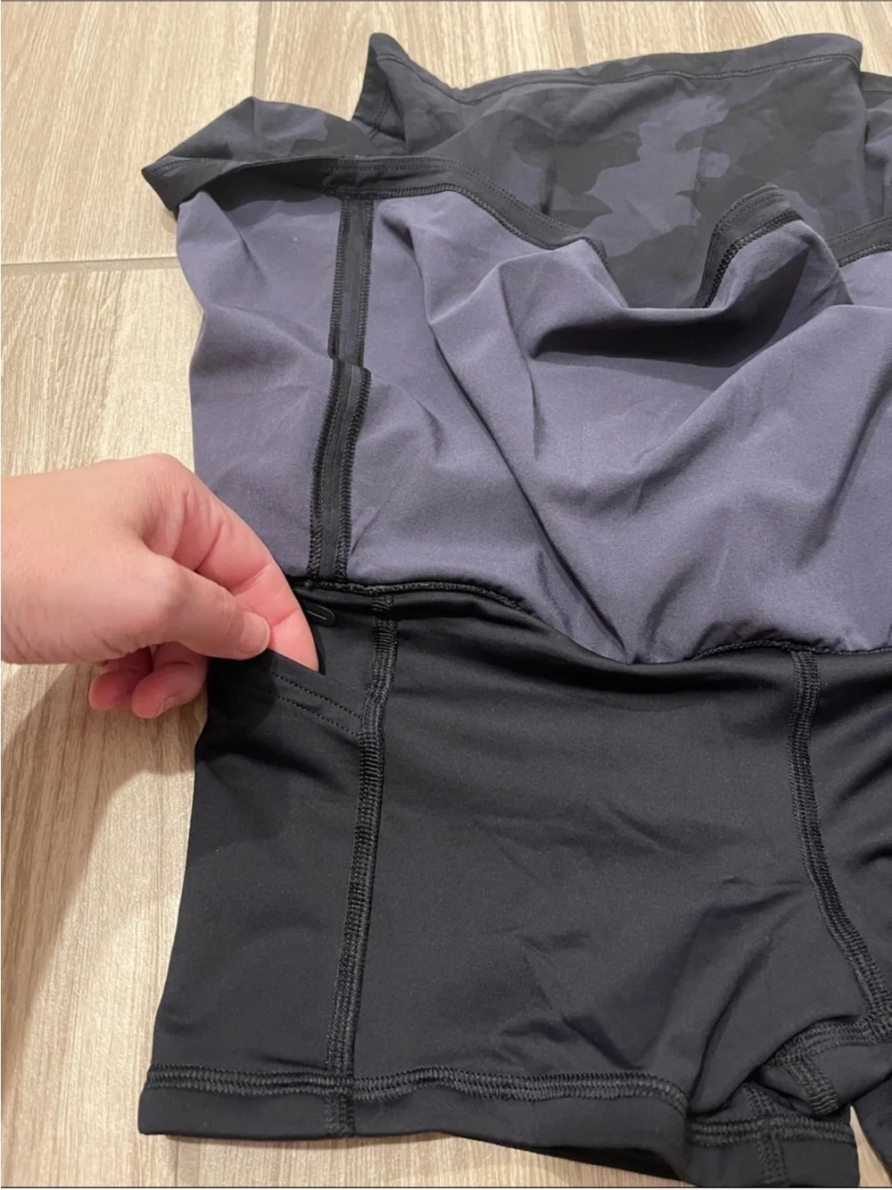 Lululemon Pace Rival Mid Rise Skirt Heritage 365 Camo Deep Coal Sz 4
