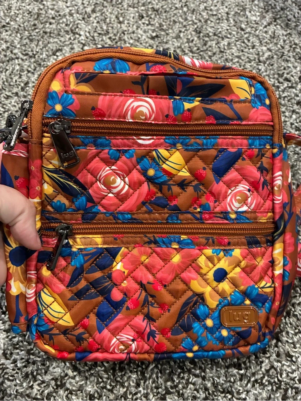 lug floral brown