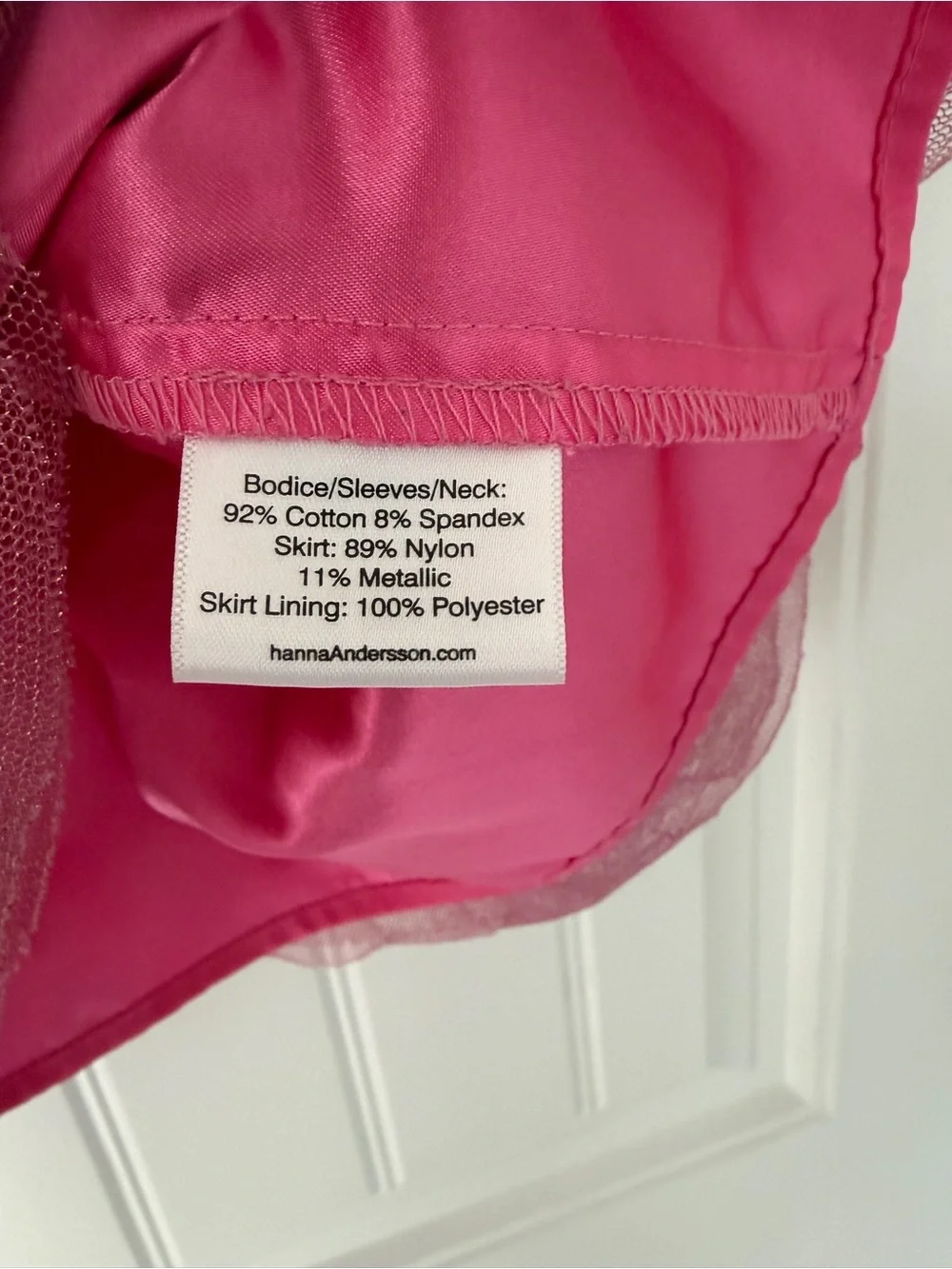 Hanna Andersson Dress | Pink Layered Tulle Long-Sleeve Dress | 6/7
