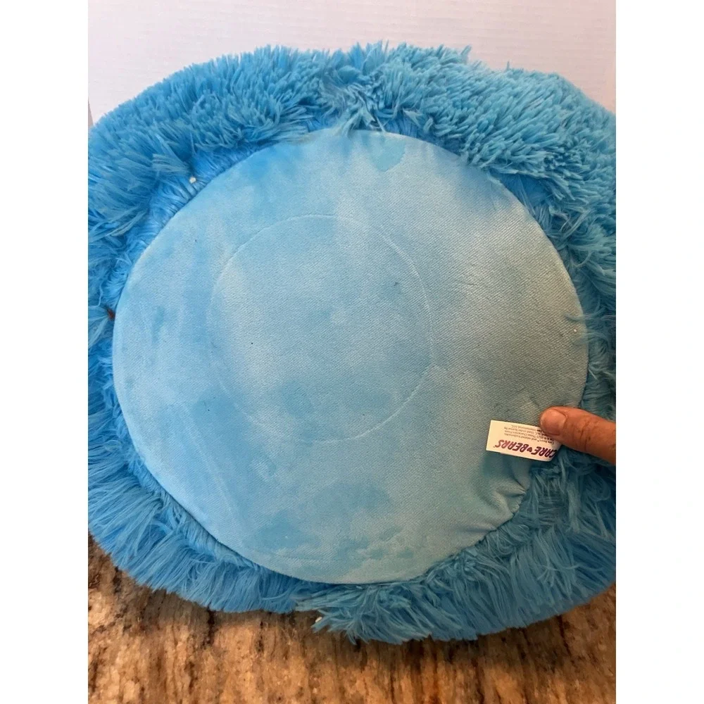 NEW Y2K The Care Bears Blue Grumpy Bear Head Easter Basket Plush Toy NWT Jumbo
