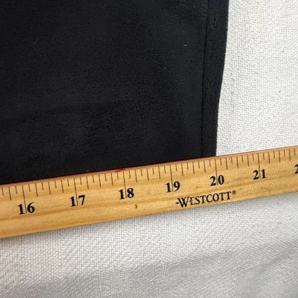32 Degrees Heat Mens Fleece Pullover Mock Neck Snap Button Black Medium NEW