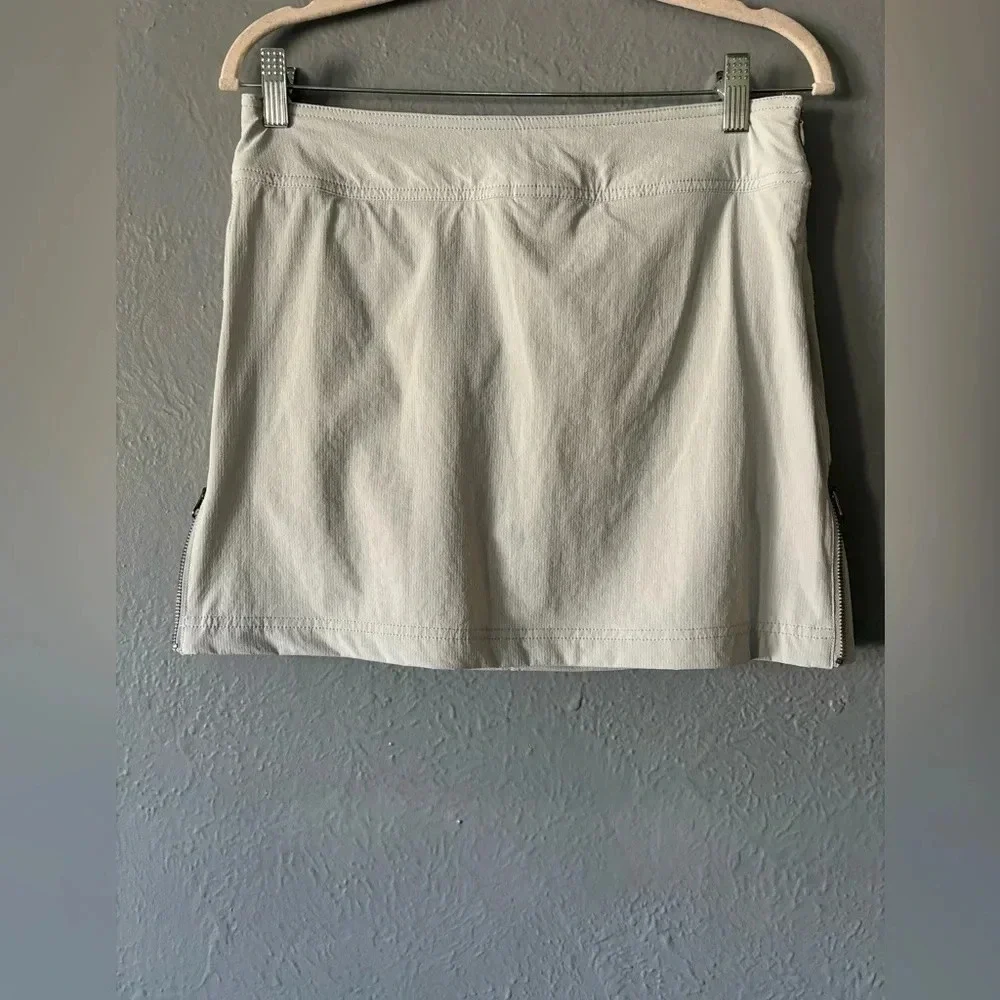 Athleta Side Zip Tie Waist Skort Gray Size 2