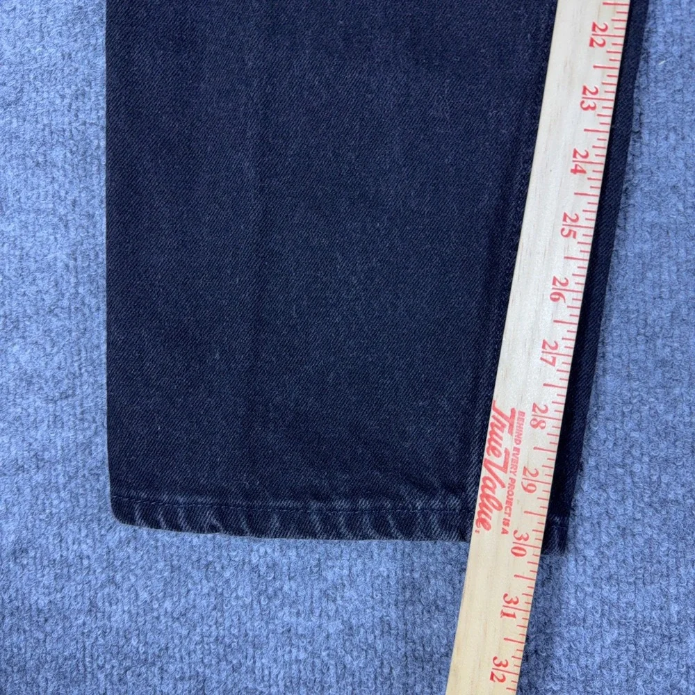 Vintage Levis 550 Orange Tab Mens 33x30 Black Relaxed Tapered Leg Jeans USA 90s