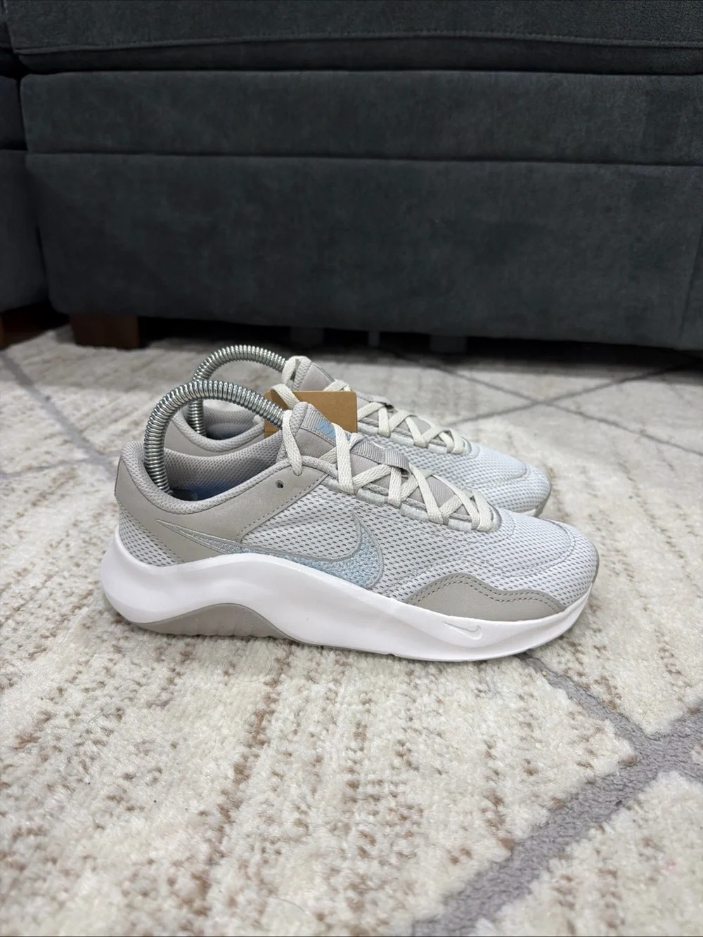 Nike Legend Essential 3 Next Nature White Grey Running Shoes Women’s Size 7