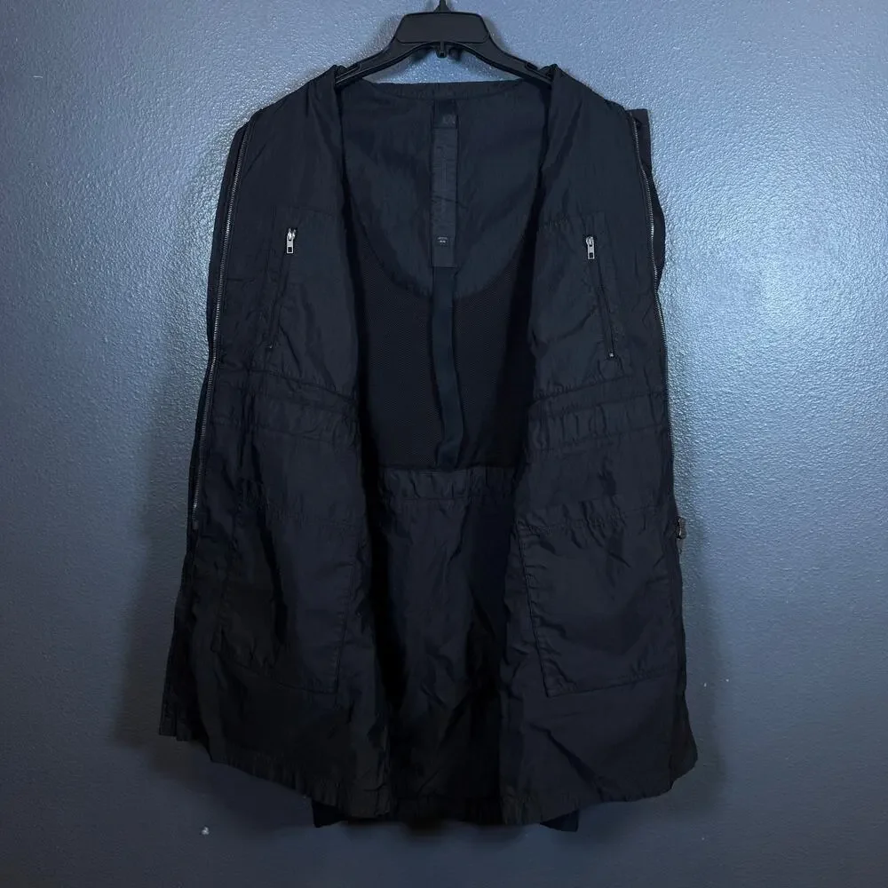 Nike ESC M women black long coat jacket outdoor hiking activewear Made in Italy