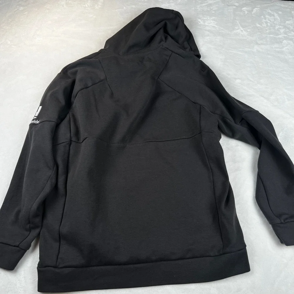 Adidas Mens Hoodie Black High Neck C 96 Graphic Pullover Sweatshirt XL