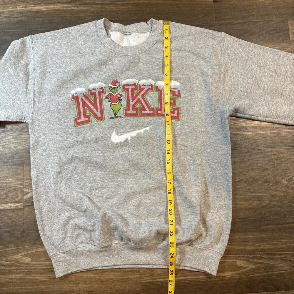 Grinch Themed Holiday Crewneck Sweater Nike Graphic