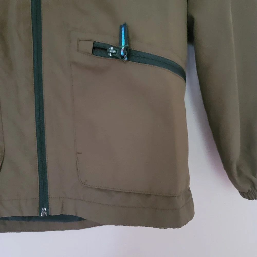 C9 by Champion Youth Boys Hooded Jacket Windbreaker Olive Green Size M (8-10)