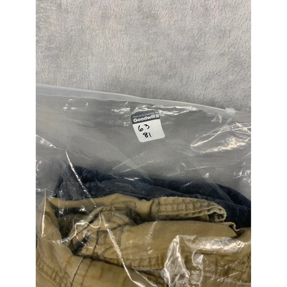 Y2K Lot of 2 Hollister Cargo Shorts Mens 28 Gray Khaki Utility Casual Outdoor