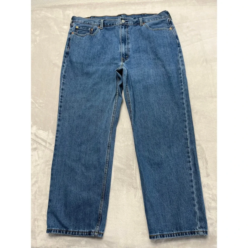 Levi's 550 Relaxed Fit Jeans Mens 42x30 Blue Excellent Tapered Leg Denim