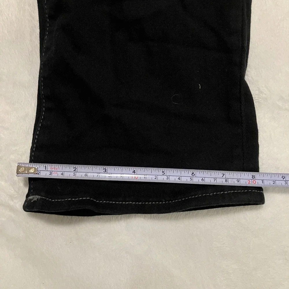 True Religion Ricky Relaxed Straight Jeans Men's Size 36 Black Ricky Flap Pocket
