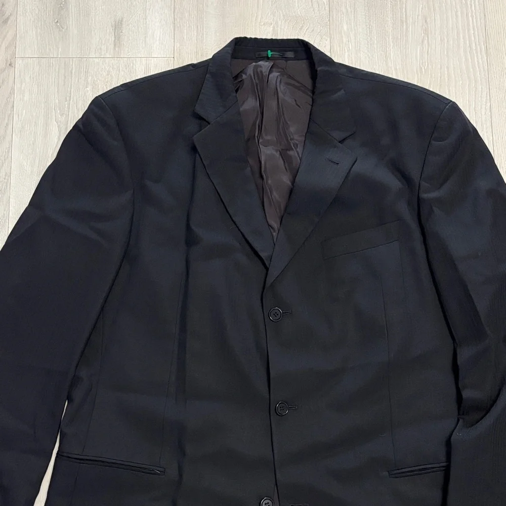 🔥BUNDLESALE Hugo Boss Classic Black Sport Coat Blazer Suit Jacket