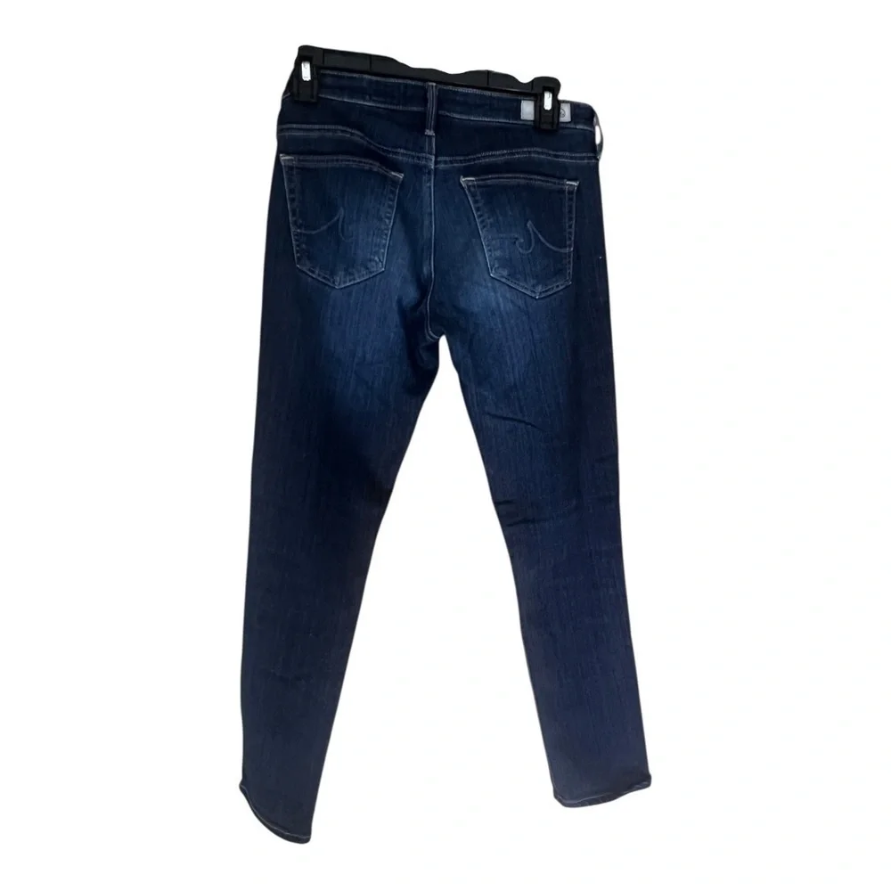 Ag Adriano Goldschmied Dark Blue Denim Stevie capri