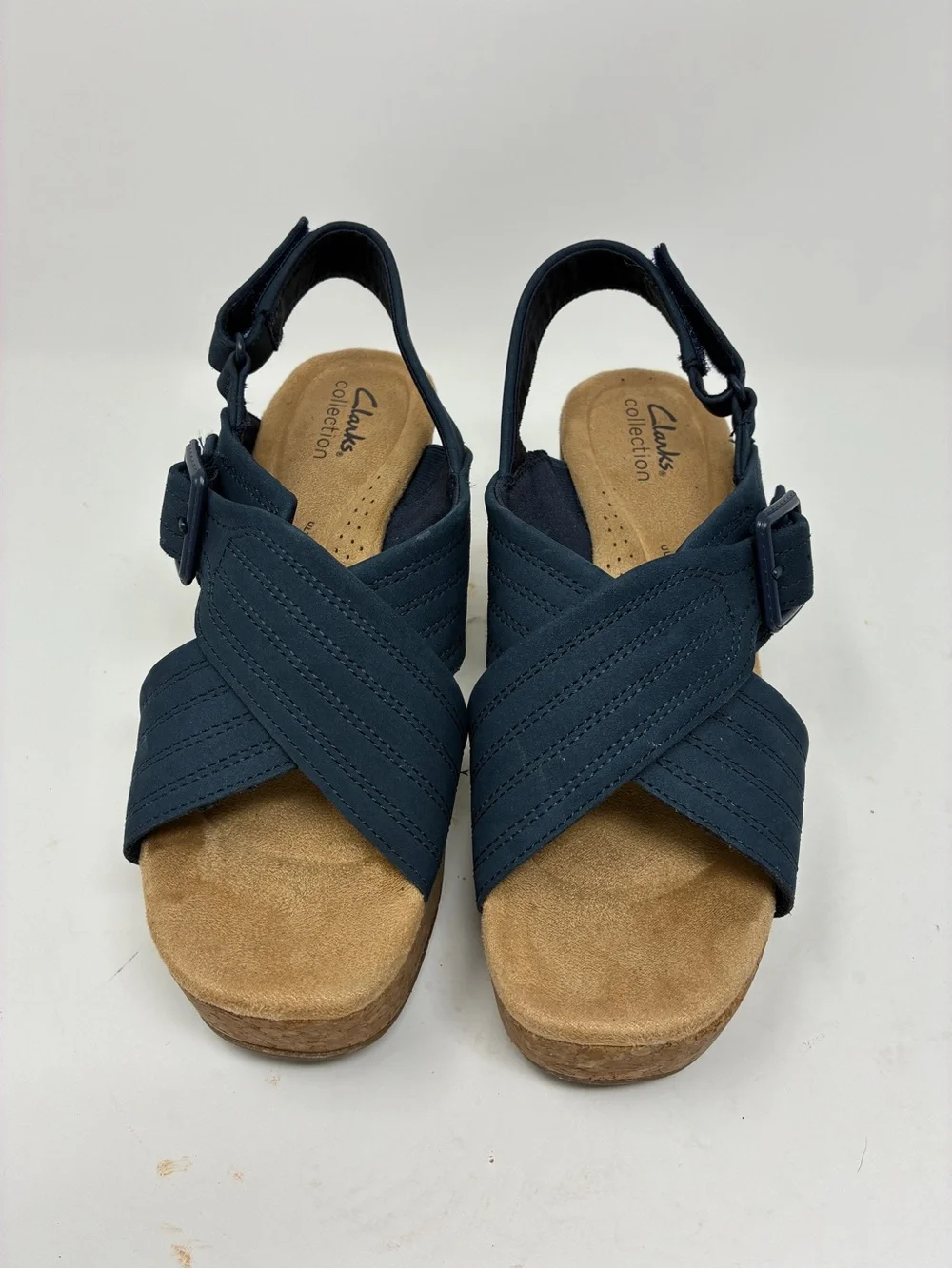 Clarks comfortable navy