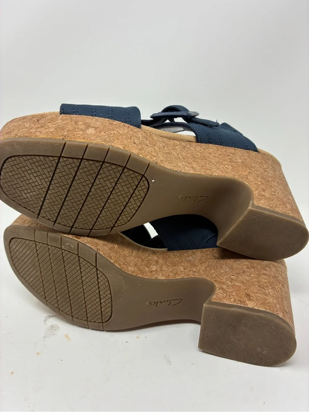 Clarks comfortable navy