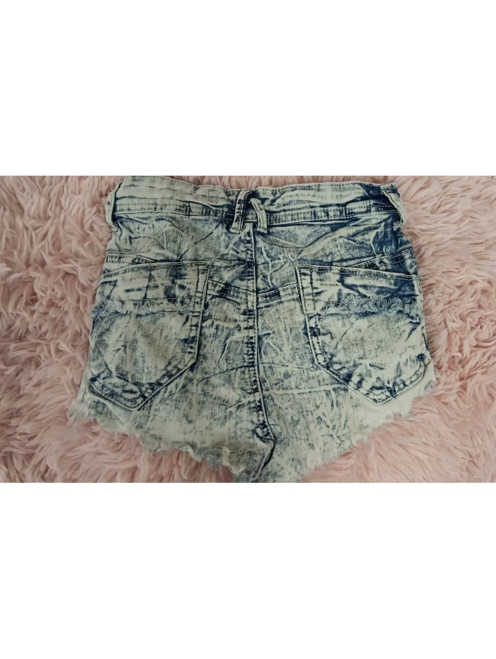Daisy Duke bleached distressed shorts