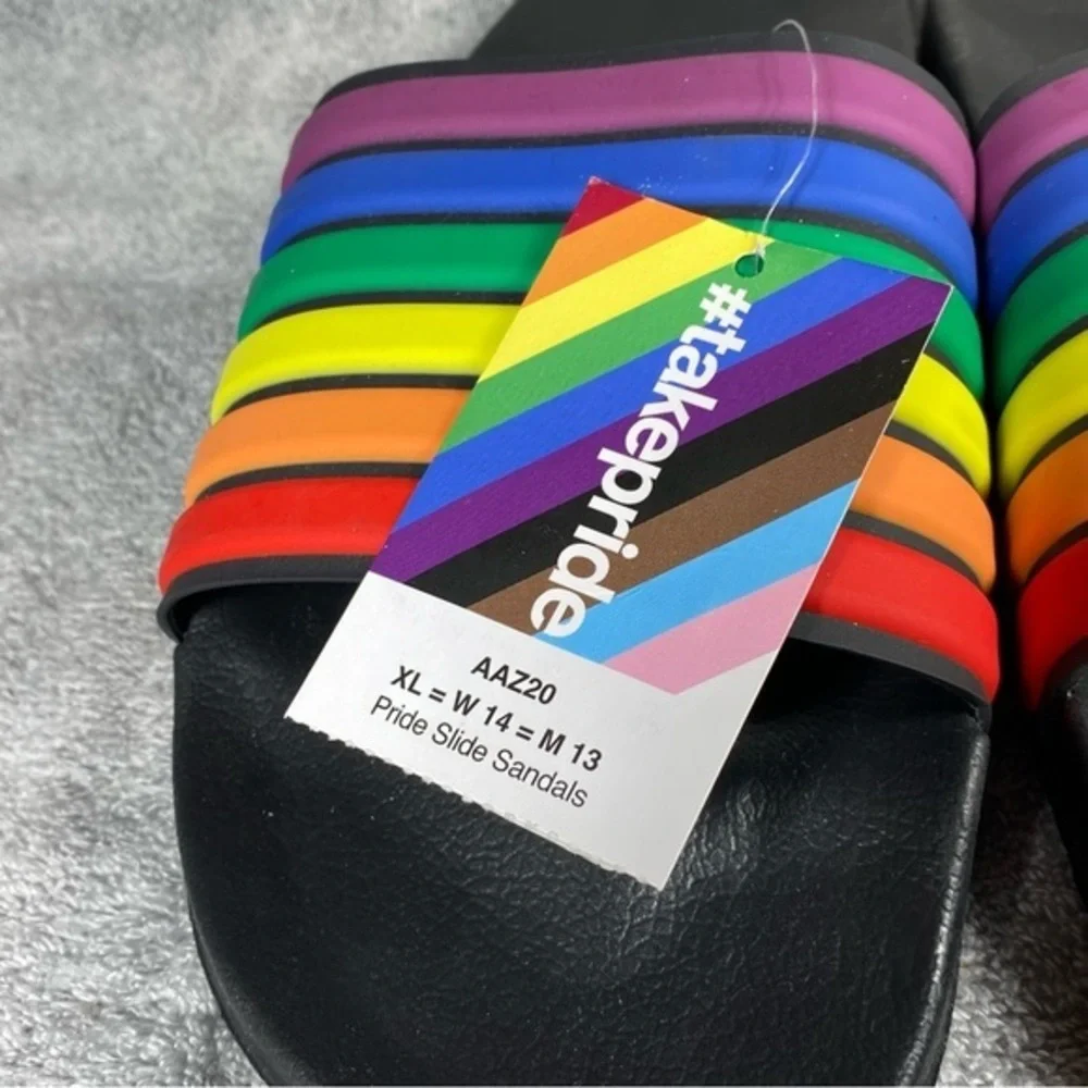 Take Pride Shoes Slides Size XL‎ 14 Women’s Mens Size 13 New With Tags