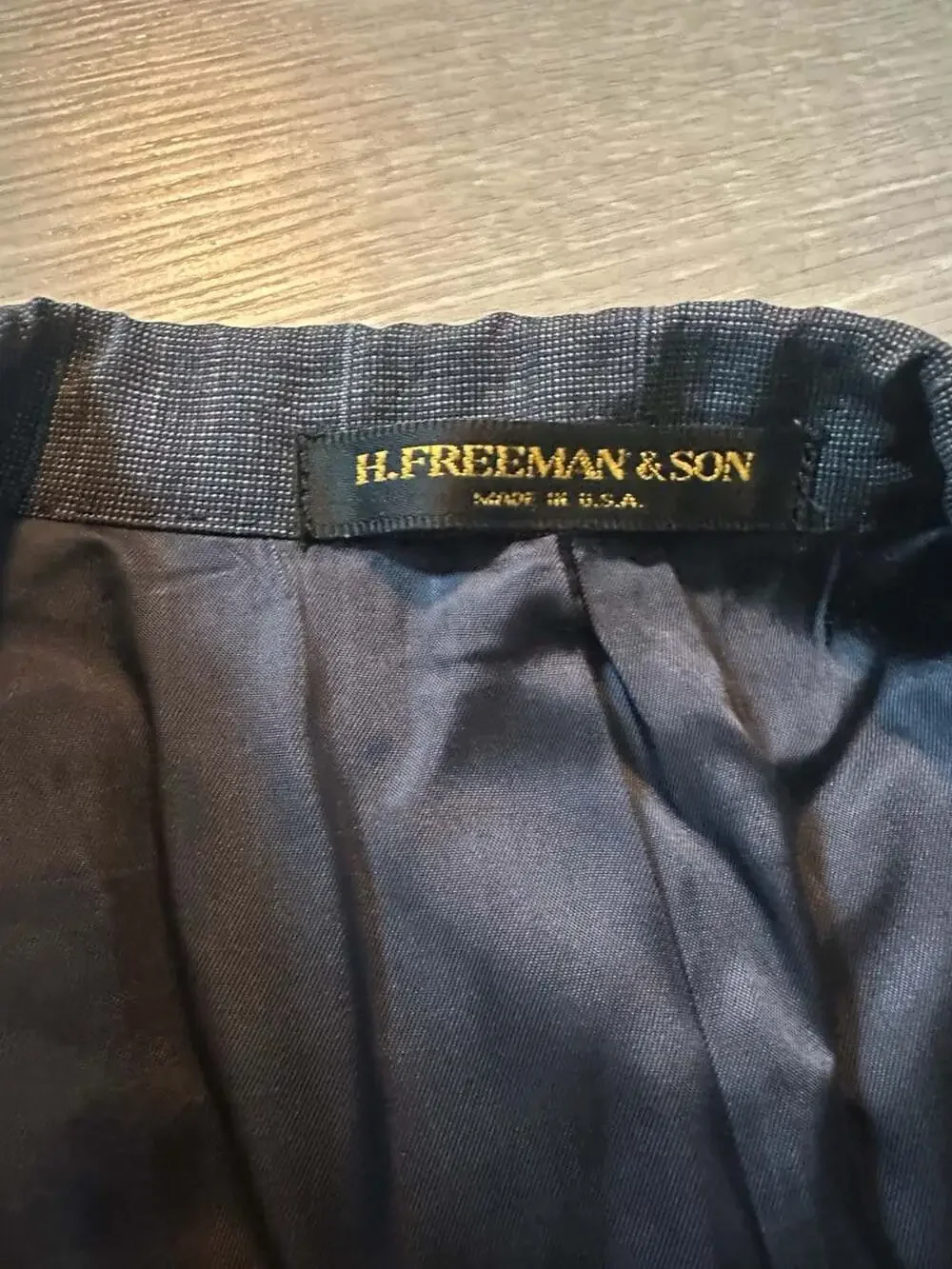 H. Freeman & Son Men's Vintage Striped Wool Blazer Sport Coat