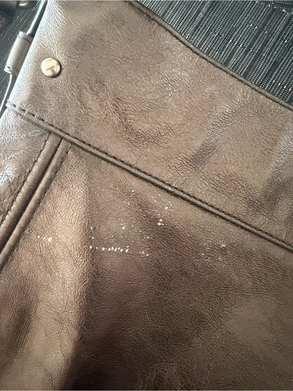 Coach Metallic Brown Leather Shoulder Bag