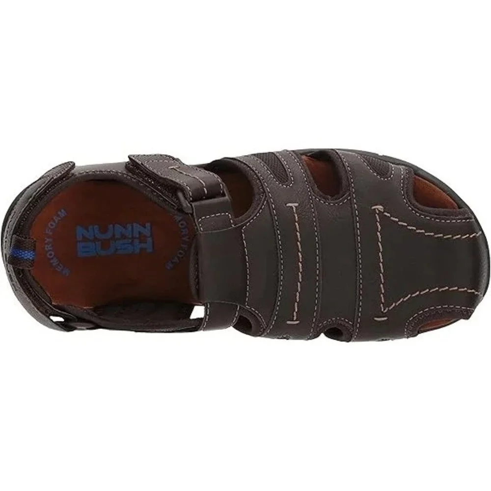 Nunn Bush Men's Rio‎ Grande Closed Toe Fisherman Sandal Brown 84748-200 Size: 8