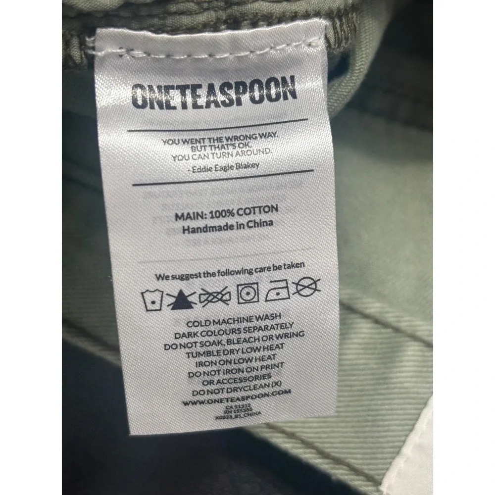 One Teaspoon NWT Bandit Low Rise‎ Classic Shorts in Khaki Size 31 MSRP $110