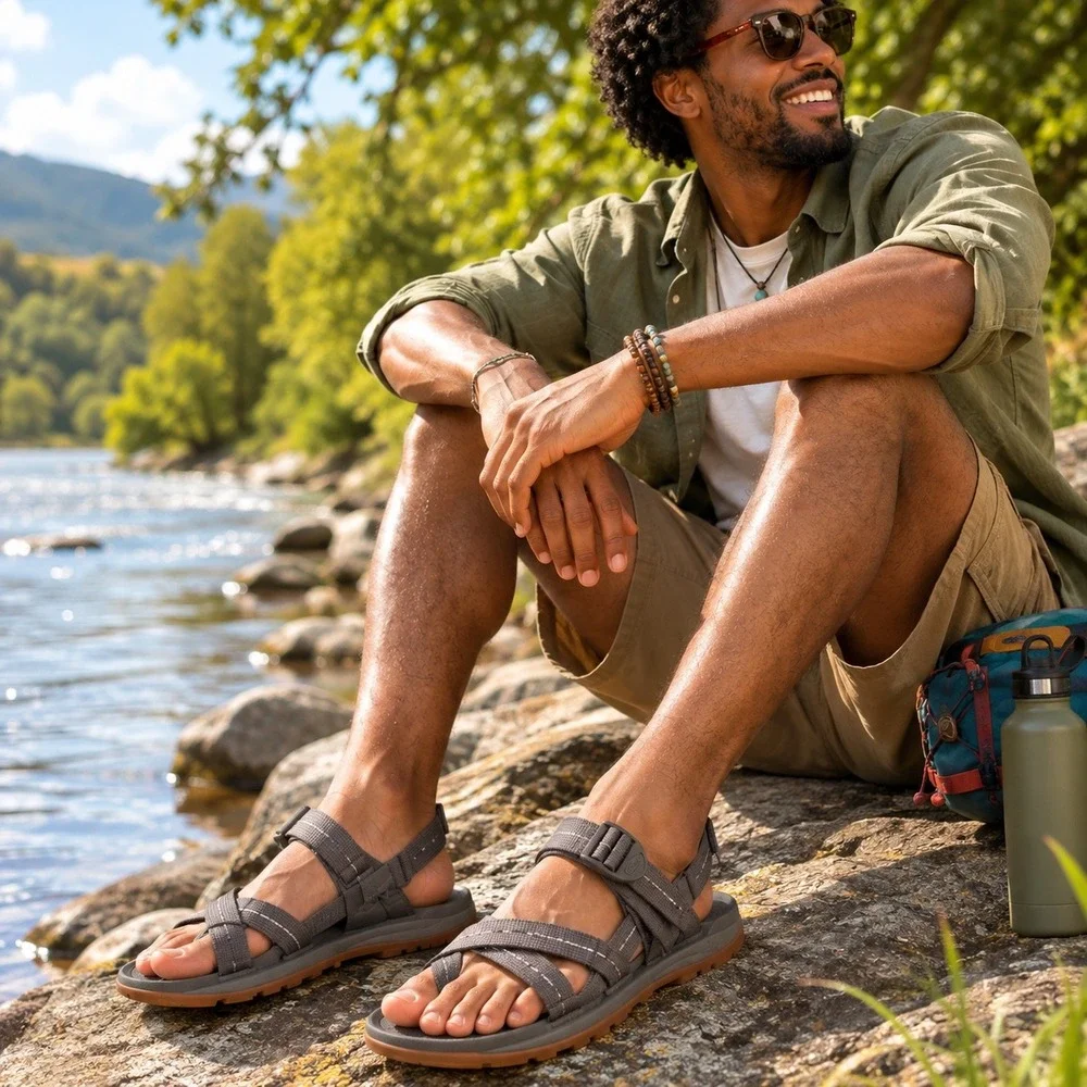 Chaco Z Cloud Mens Sport Sandals Grey JCH107275 Hiking Water Shoes Size 10