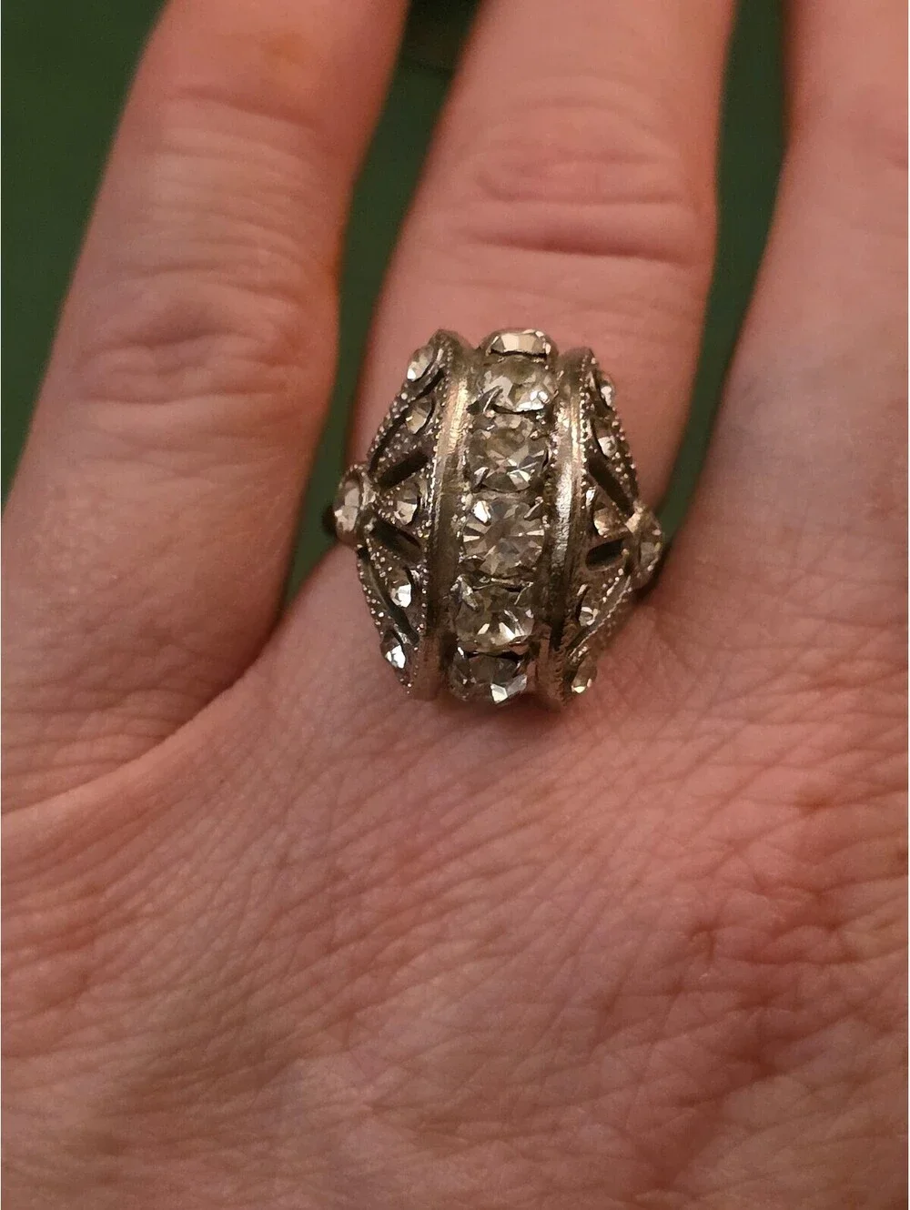 Unsigned silver tone
