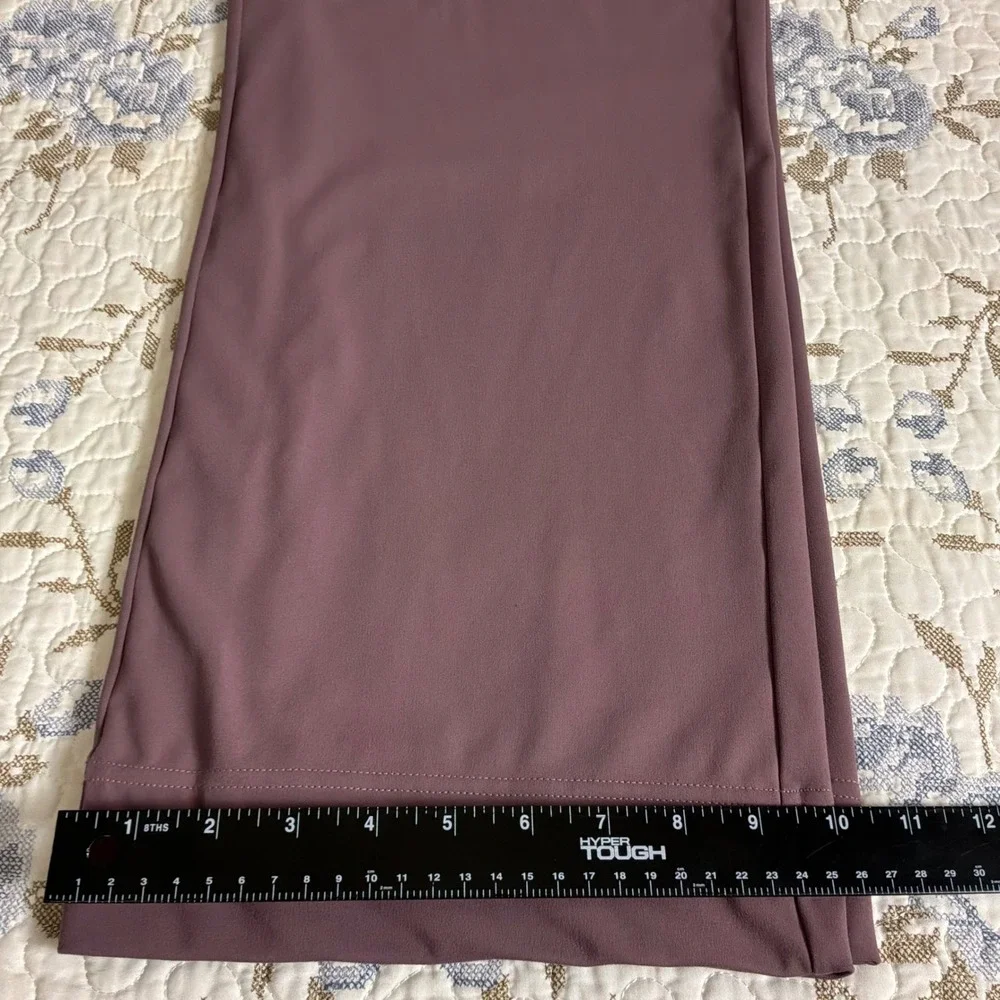 Halara Wide Leg Pants Womens Large Purple Excellent Button Front High Waisted