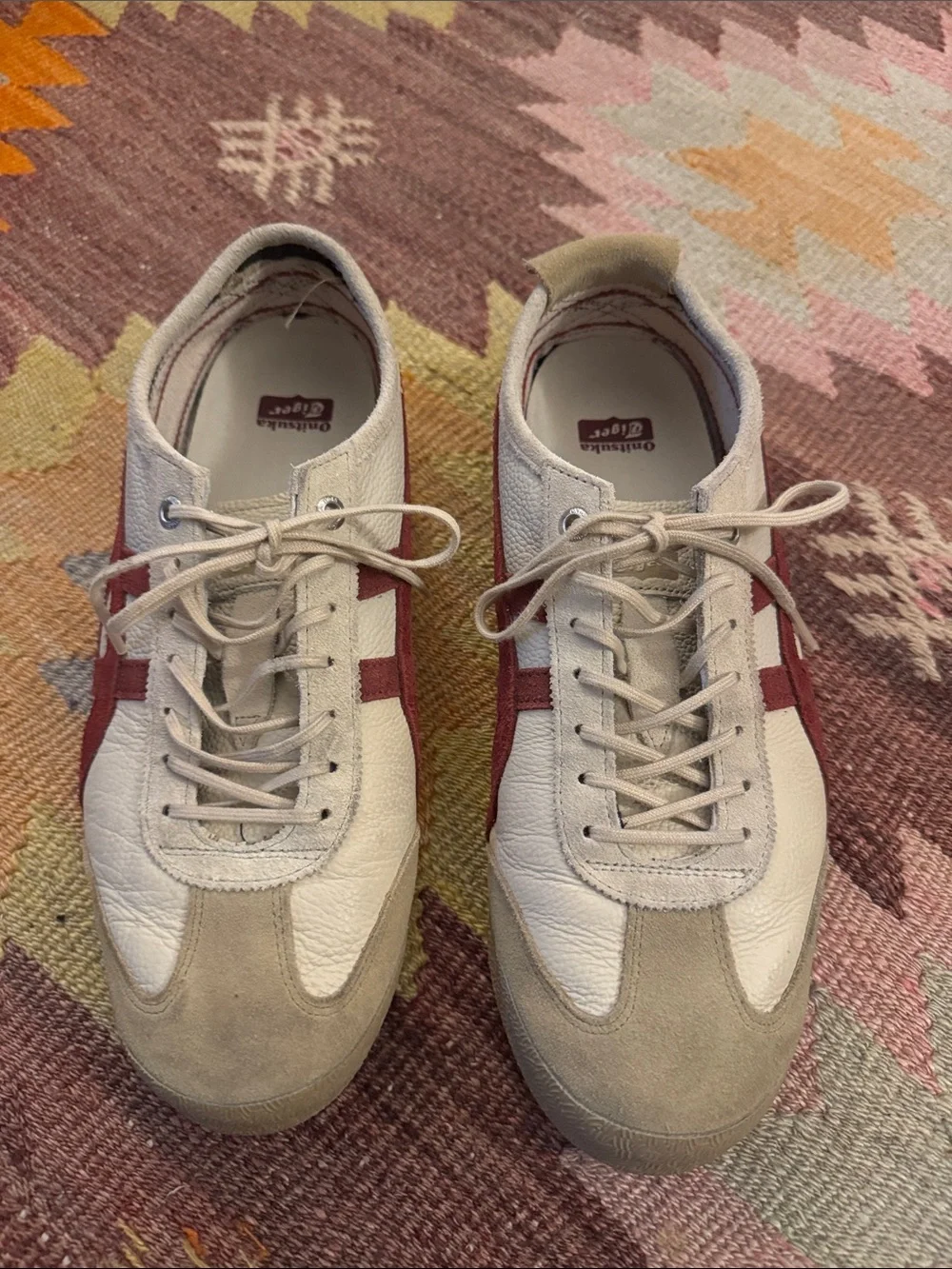 Onitsuka Tiger by Asics Men's Sneakers in White and Red