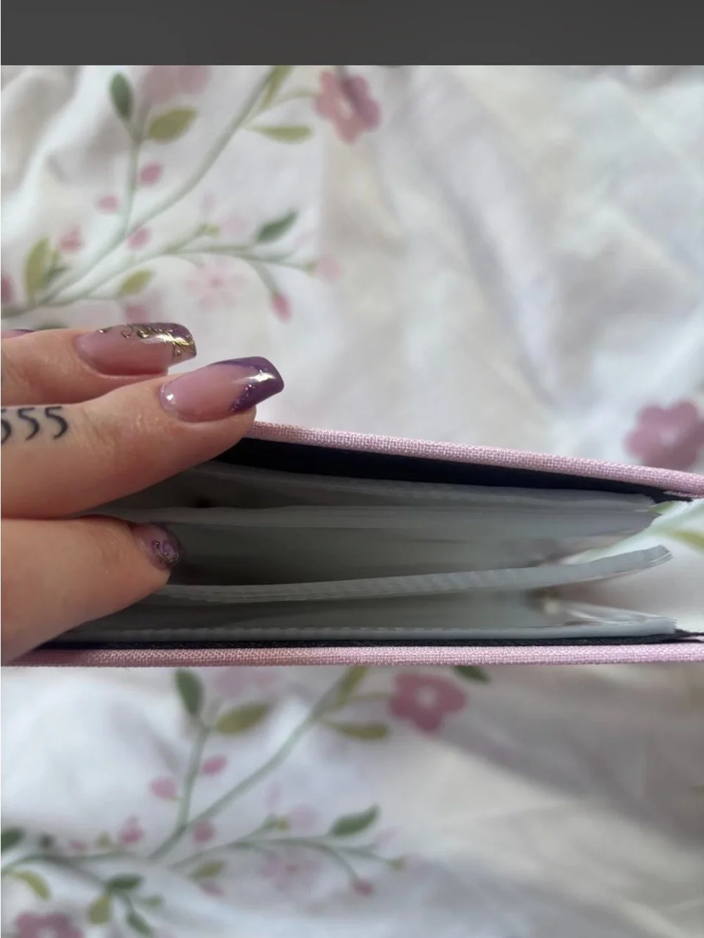 Pink Floral 4 by 6 inch photo album