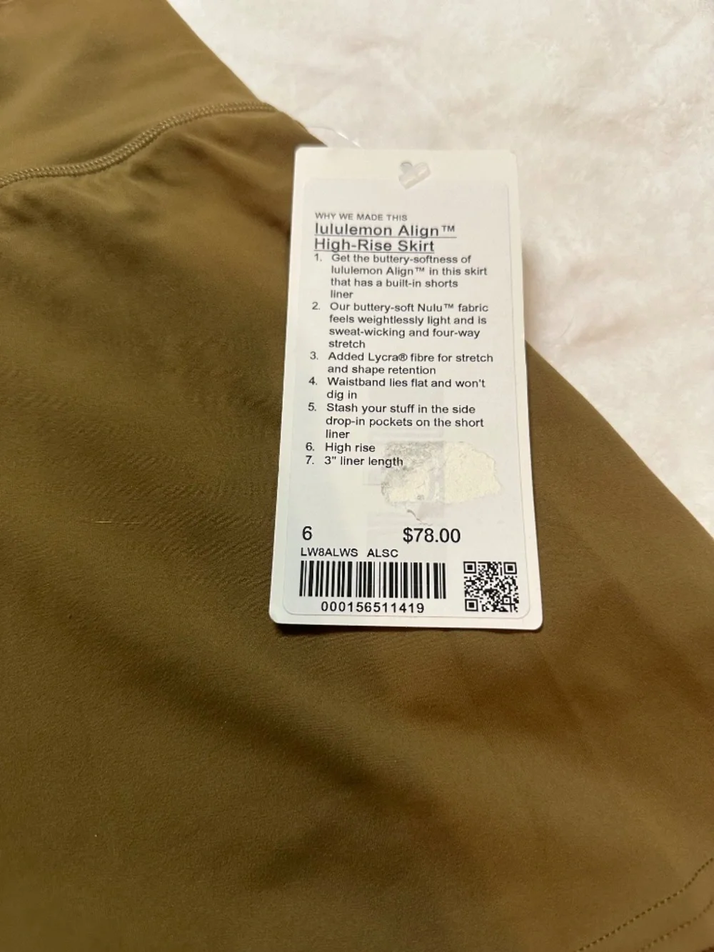 lululemon athletica new tags size