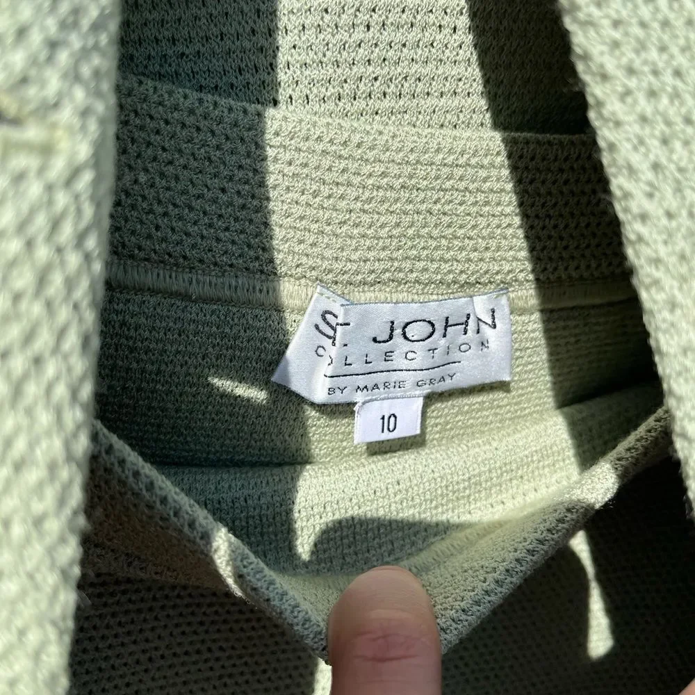 St. John Collection Knit Sweater Skirt Set