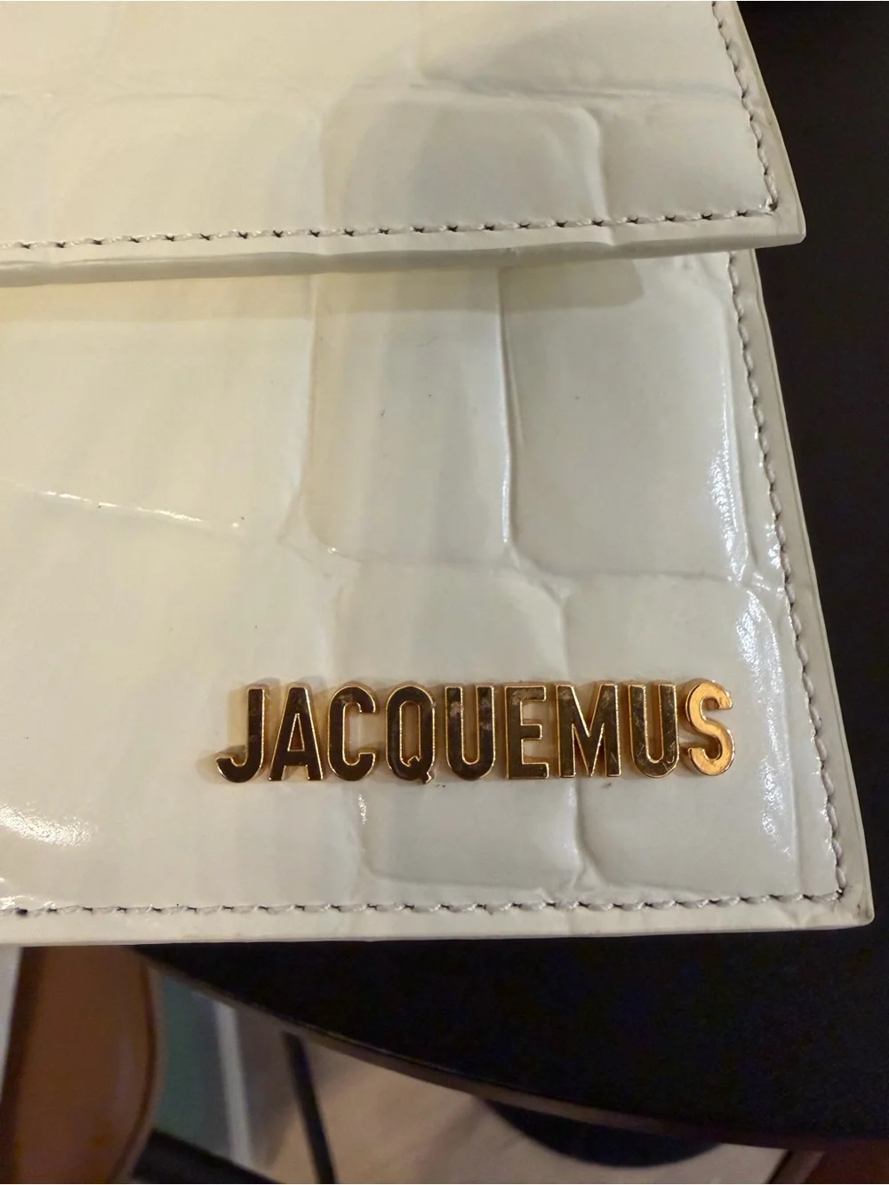 Jacquemus croc embossed