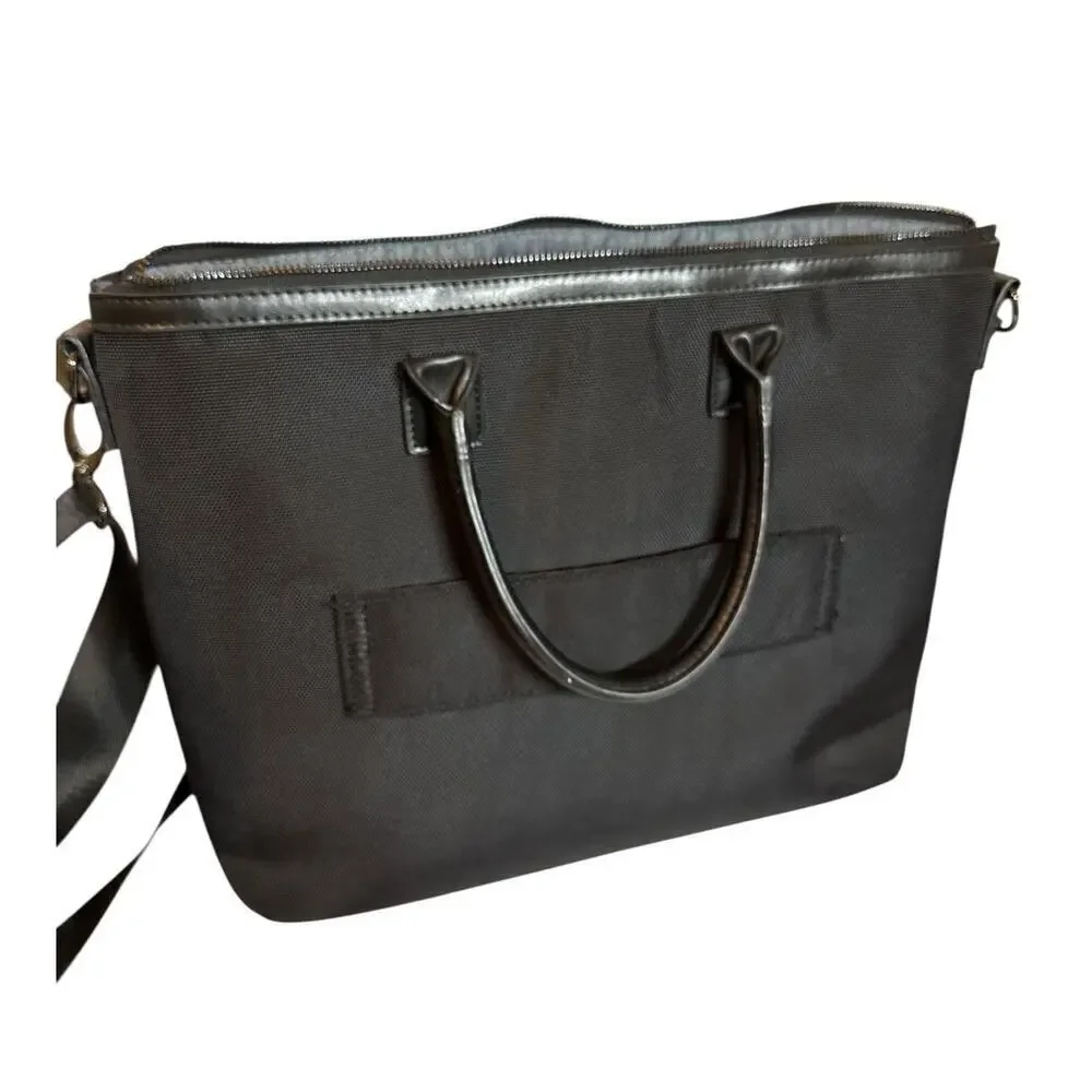Ashbury by Spector & Co. Unisex Laptop Case Tote Shoulder Bag Black Briefcase