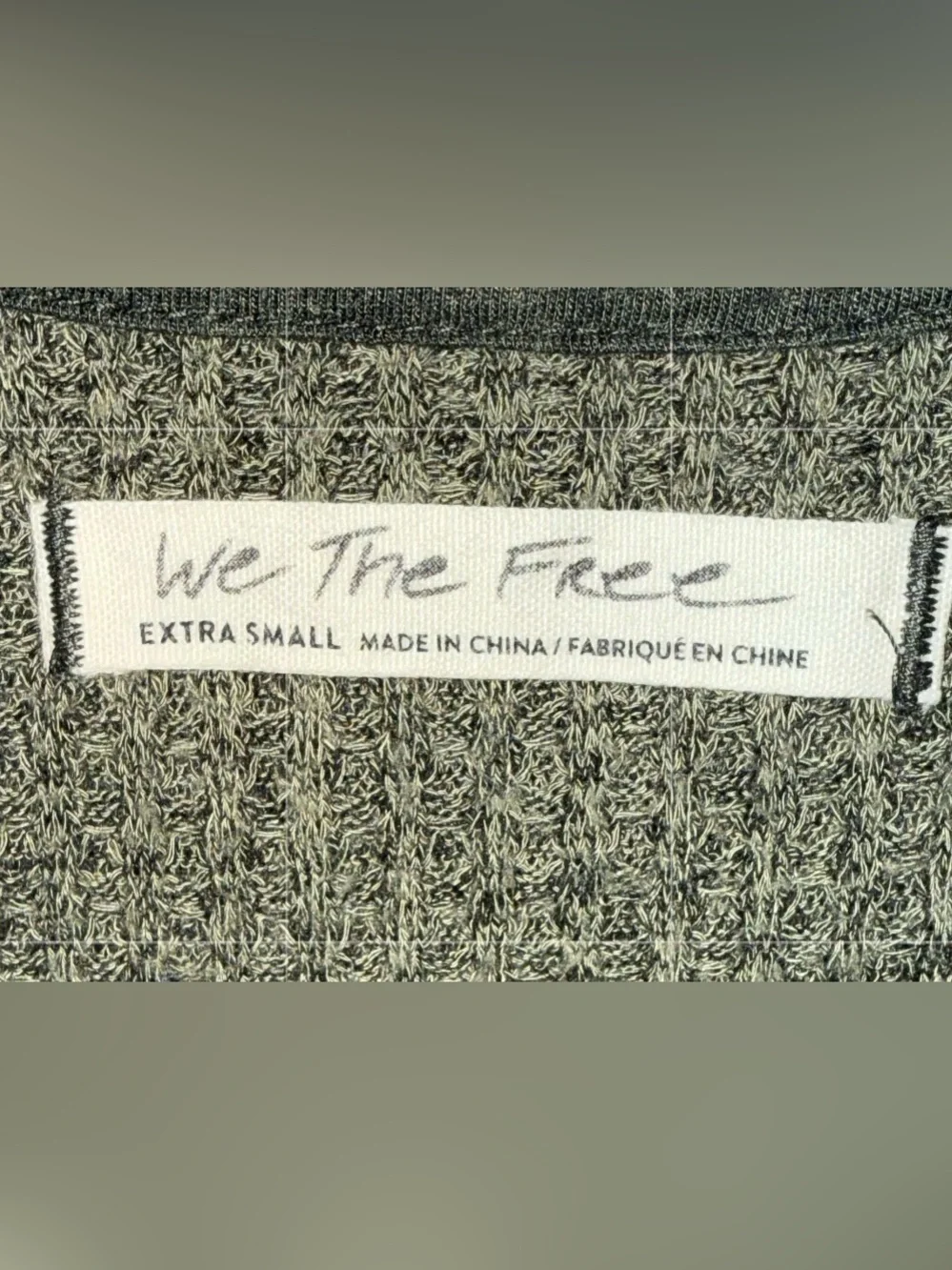 Free People We the Free Santa Clara Thermal Top,Sz-XS(Very Oversized)P2P 24”-27”