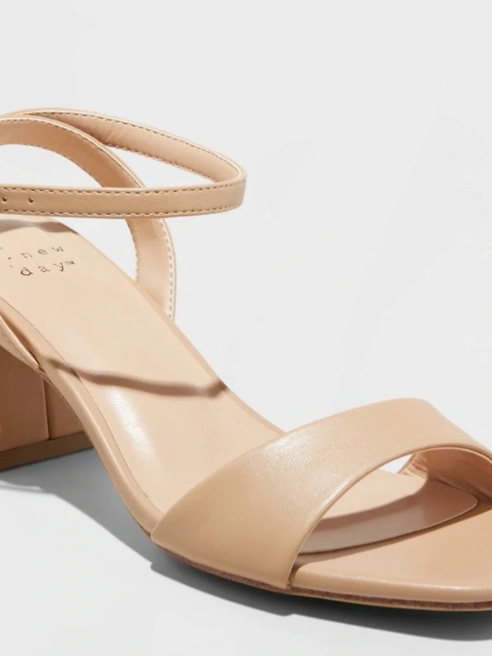 Never Worn Nude Block Heel