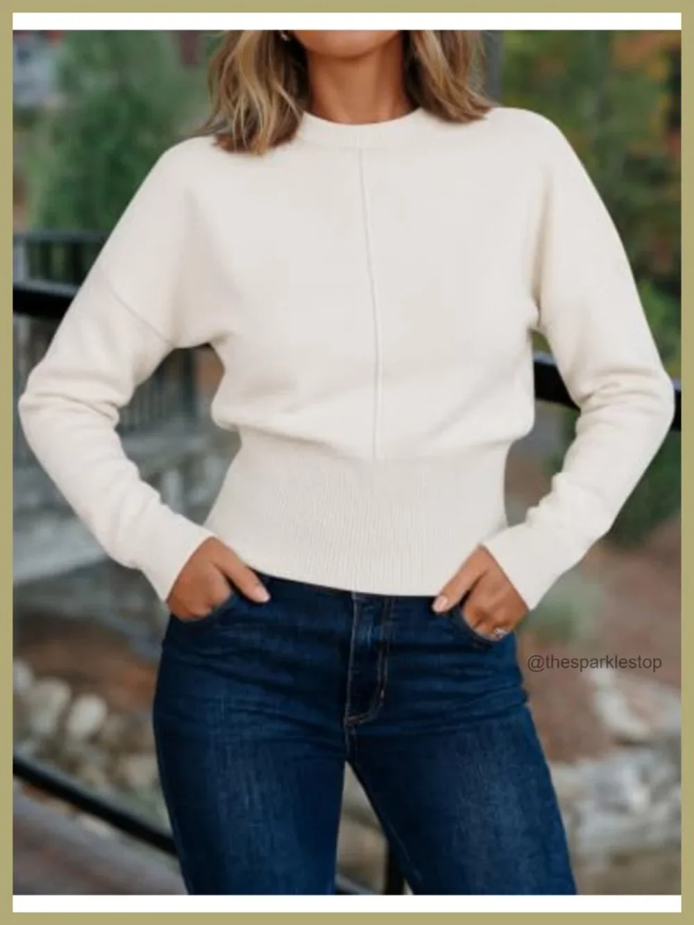 Ribbed Knit Pullover Sweater