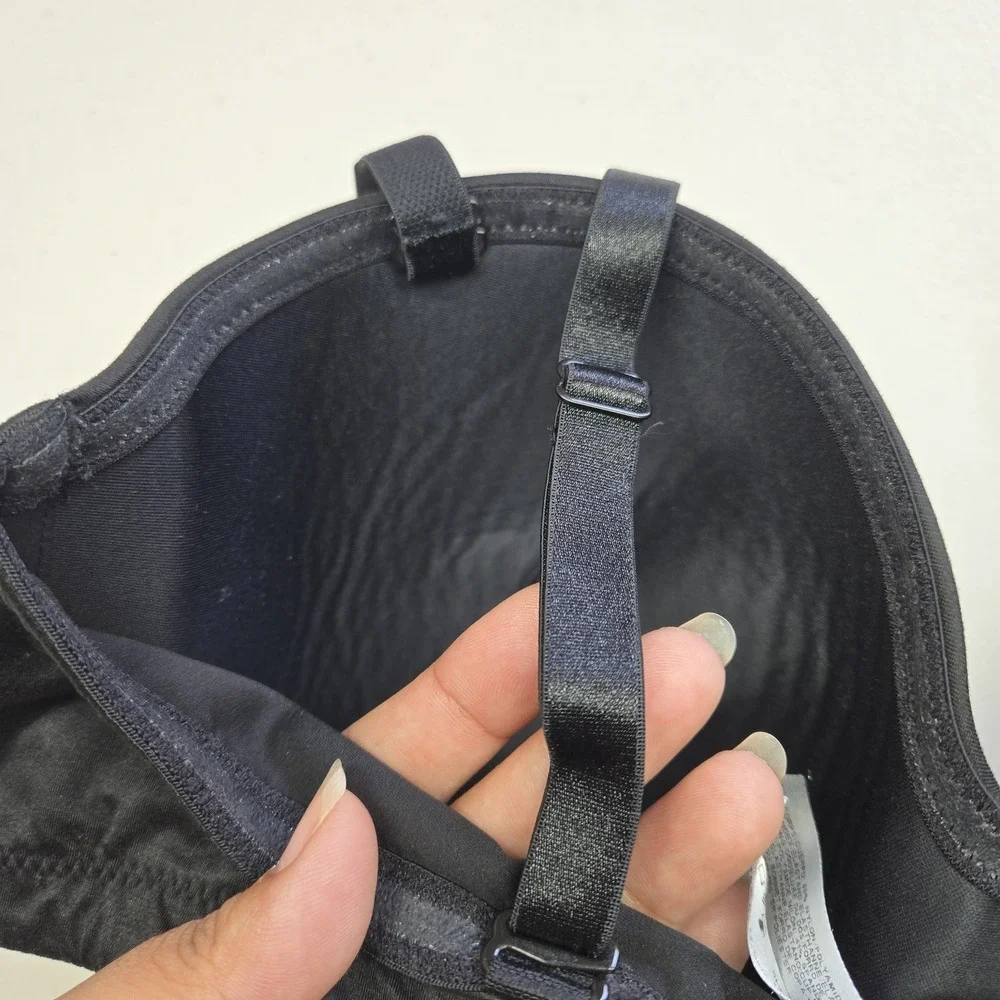 Wacoal‎ Women Bra 38C Black T Shirt Wireless Multi Way Adjustable Straps