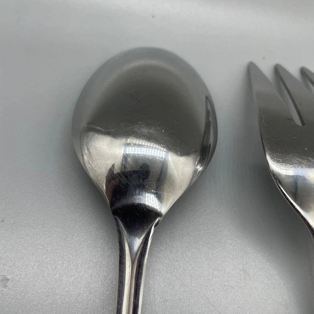 Dansk‎ ALSACE Stainless Steel 3 Piece Serving Set Slotted Spoon Meat Fork Spoon