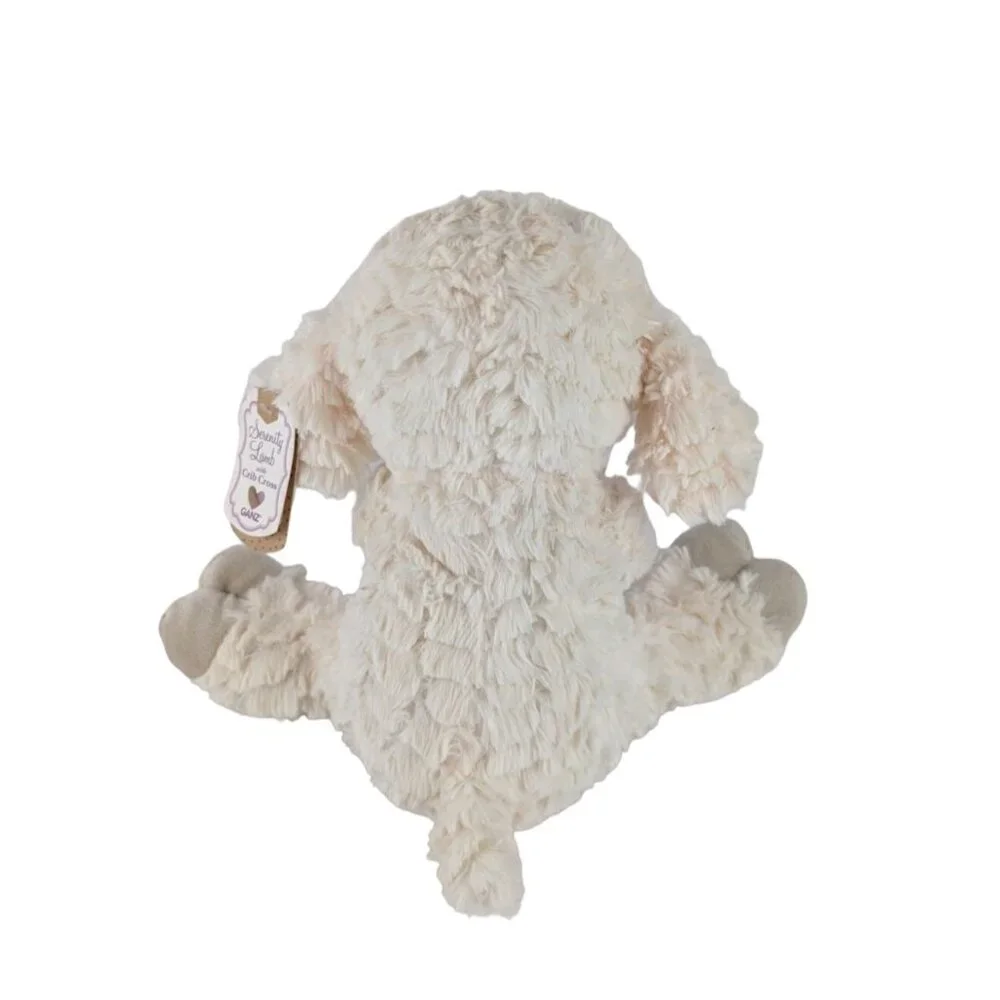 Ganz Serenity Lamb w/Crib Cross Jesus Loves Me Plush Stuffed Animal‎ Cream Pink