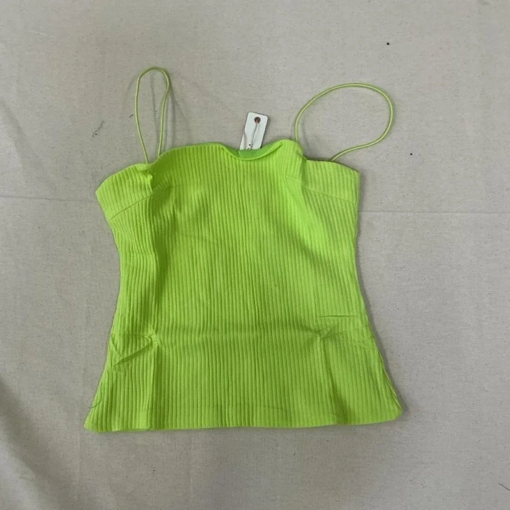 O.Vianca neon ribbed cami top‎ 💚