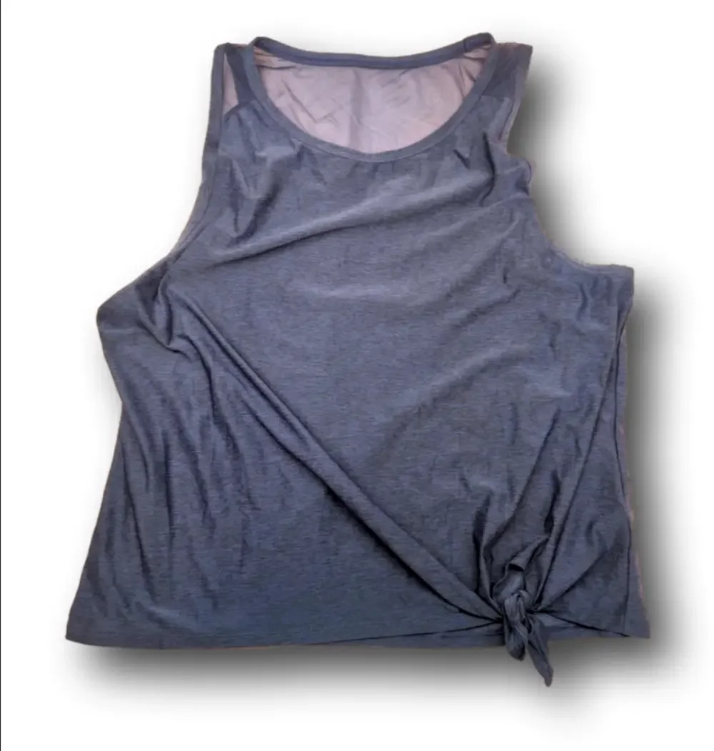 Women's Reebok Tank Top XL Blue Gray Sleeveless